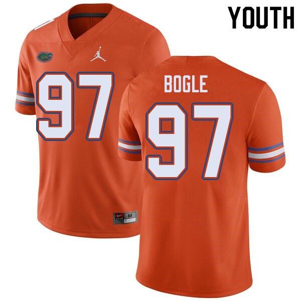 Jordan Brand Youth #97 Khris Bogle Florida Gators College Football Jersey Orange